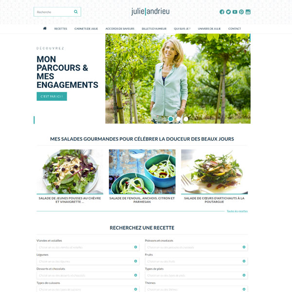 Site web Julie Andrieu