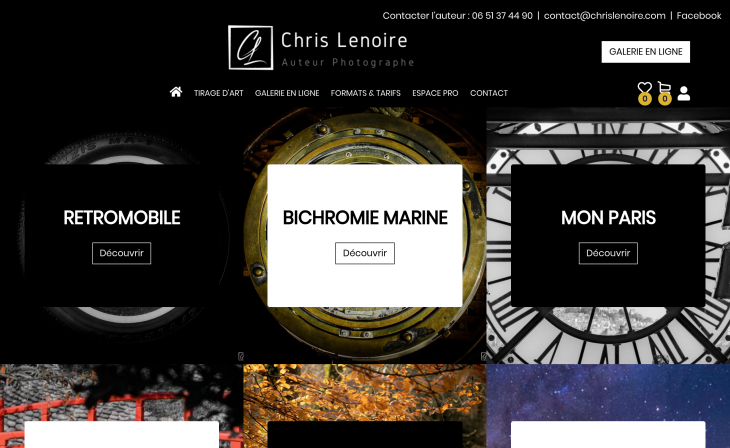 Galerie de photo du site Chris Lenoire