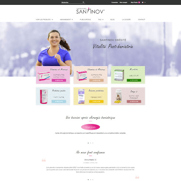 Site web Santinov Obésité
